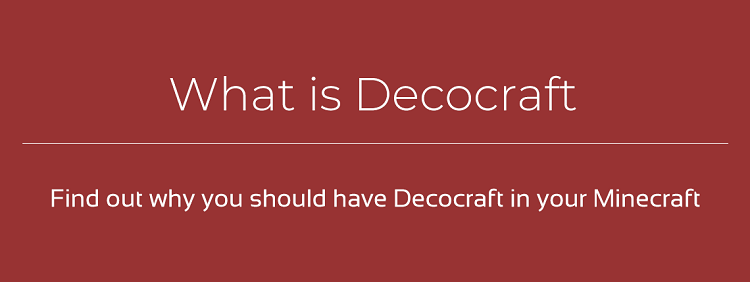 Decocraft Mod 1.18/1.17.1/1.15.2 – Adds 173 Decorations Minecraft 1.15.2 Mods